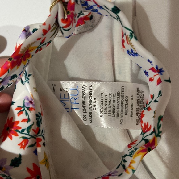 3x 24w-26w beautiful floral bikini ❤️🔥 NWT time and tru - Picture 6 of 15